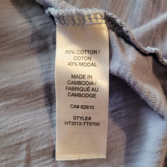 XL Ricki's Basic Purple V-Neck Tee - Picture 5 of 9